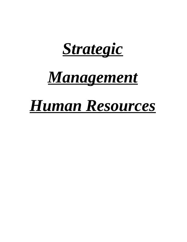 Strategic Human Resource Management at Marks & Spencer_1