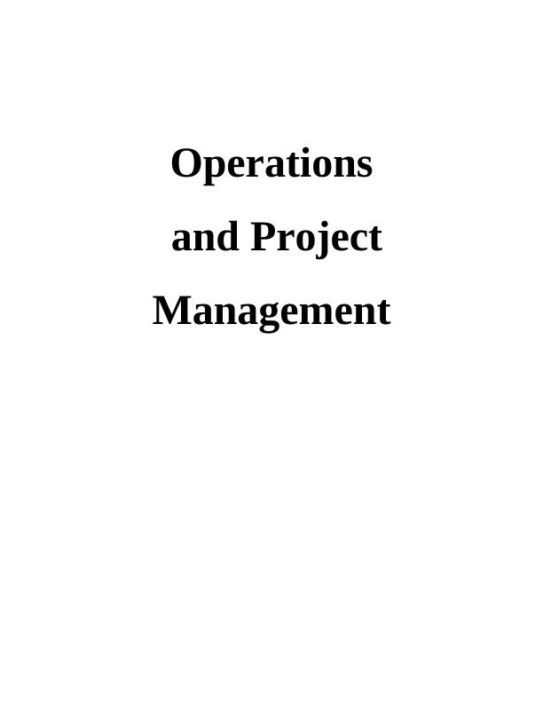 Operation & Project Management - Hennes & Mauritz_1