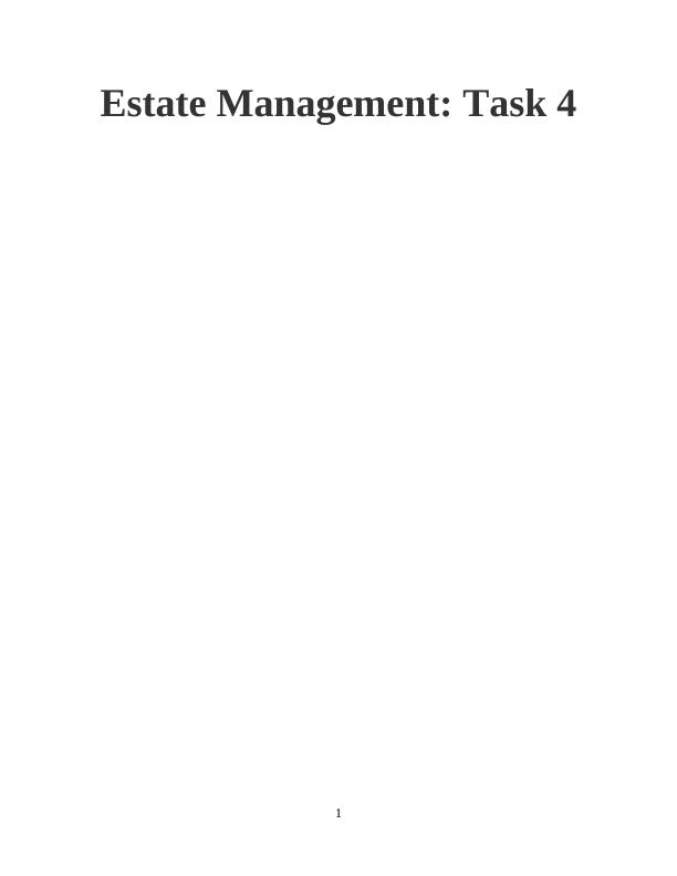 Estate Management: Task 4_1