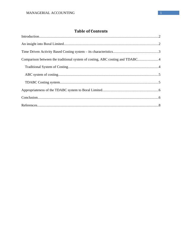 Managerial Accounting Report - Boral Limited_2