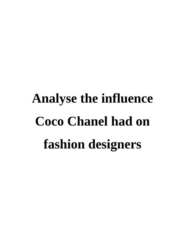 fashion designer essay