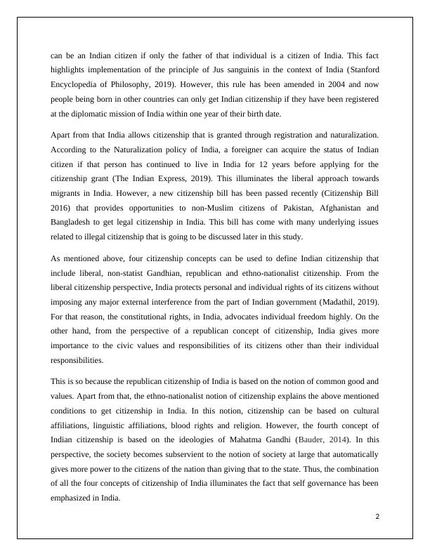 essay on citizenship of india