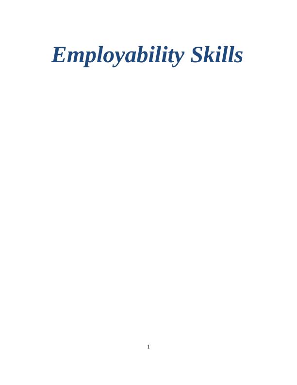 Employability Skill Assignment_1