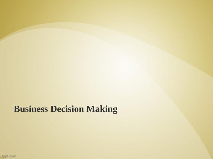 Business Decision Making_1