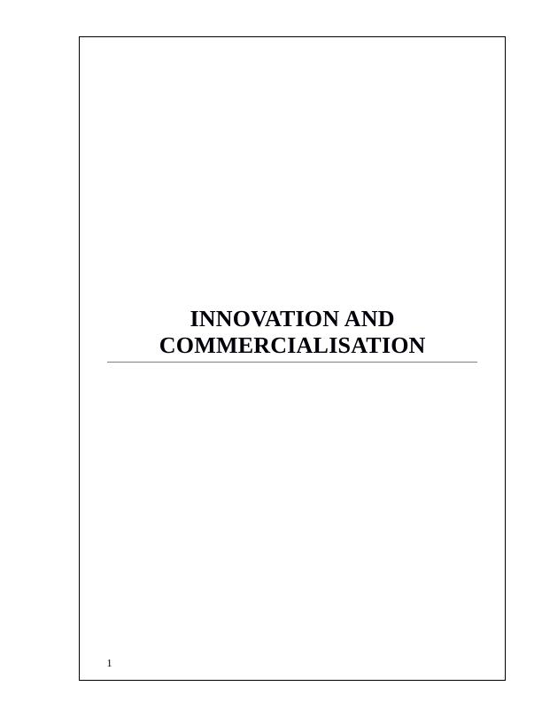 Assignment- Innovation & Commercialization | Apple Inc & Virgin Group_1