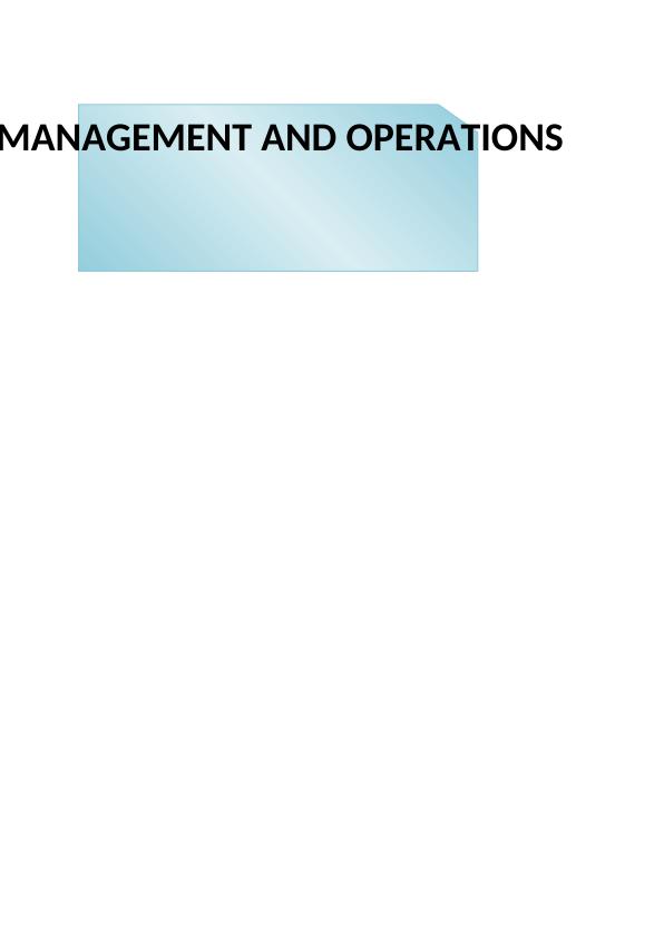 Report on Management and Operations- ASDA plc_1