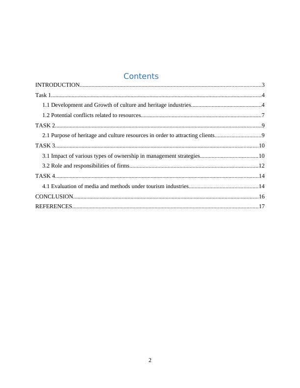Report Sample Heritage and Cultural Tourism Management_2