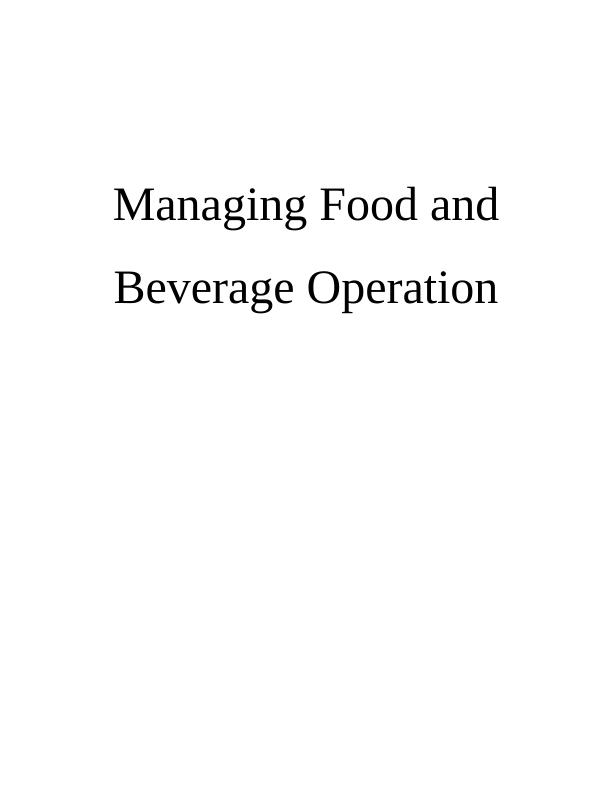 Types of Business in Food and Beverage Industry_1
