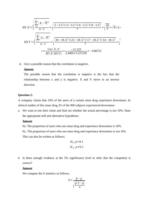 Statistics for Business Assignment_3