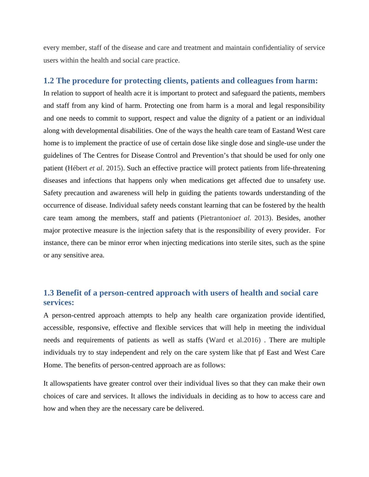 Principles Of Health And Social Care Practice