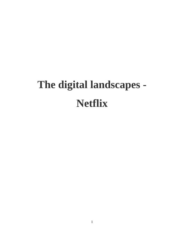 The Digital Landscapes of Netflix_1