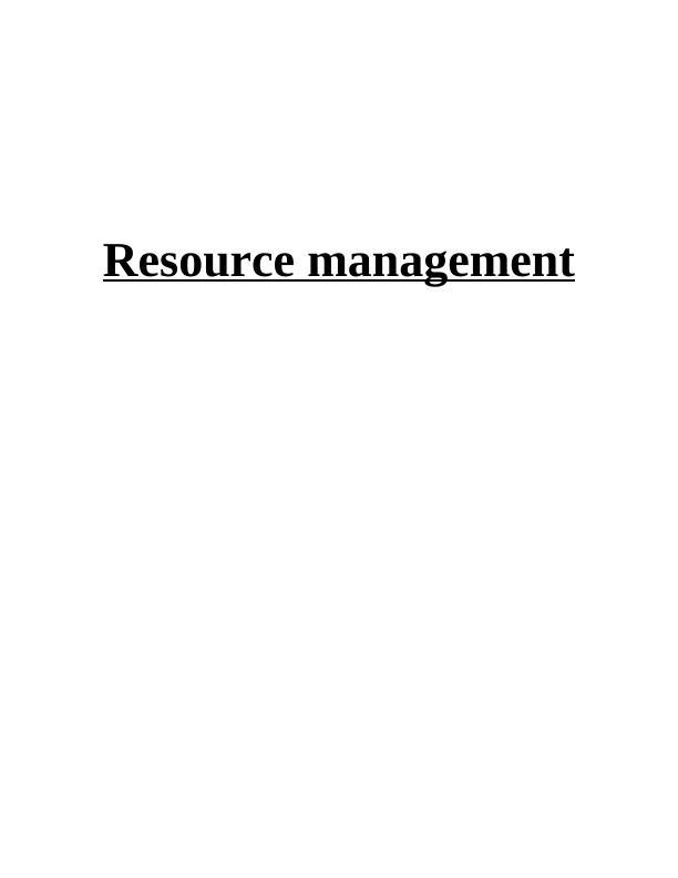 Process of Resource Management_1