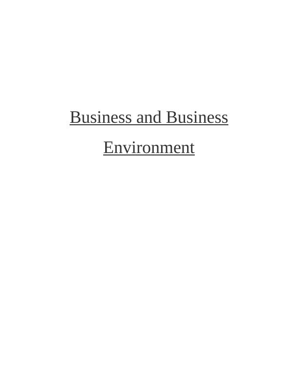 Business Environment Types and Aims_1
