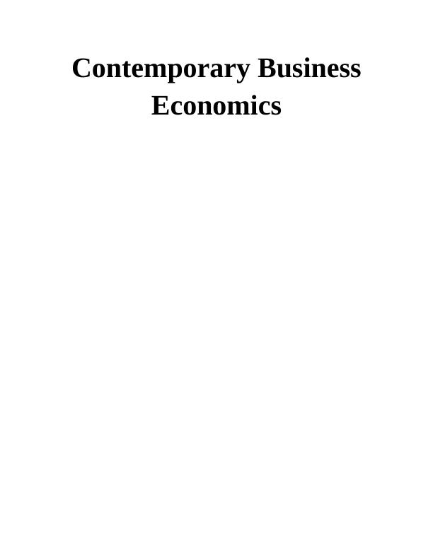 Contemporary Business Economics: Law of Demand and Supply_1