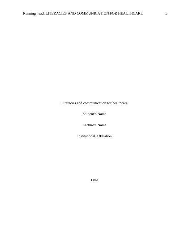 Literacies and Communication for Healthcare PDF_1
