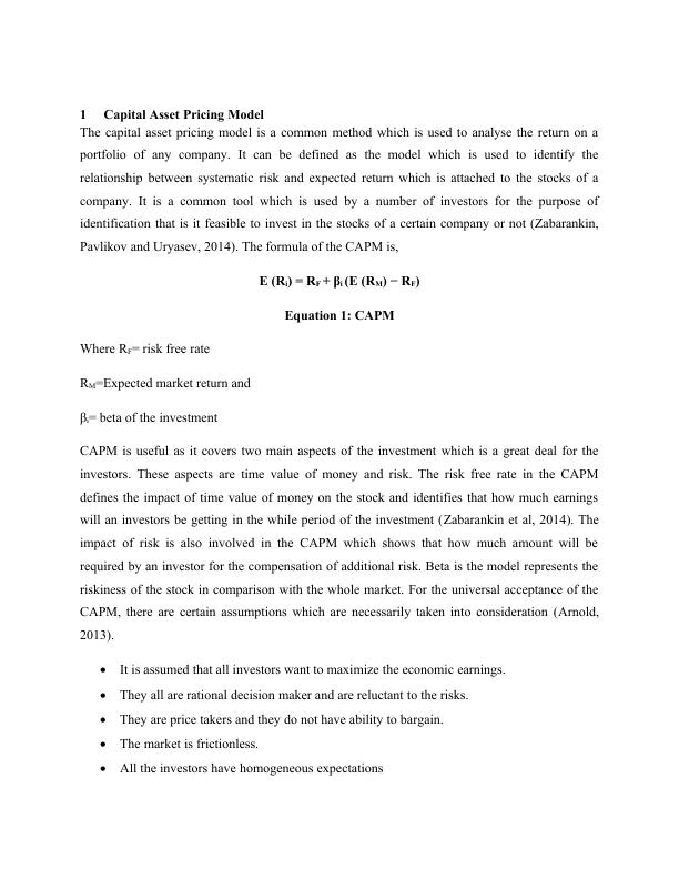 Report on Capital Asset Pricing Model (CAPM)_3