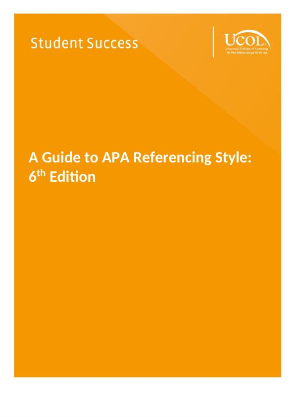 A Guide to APA Referencing Style: 6th Edition_1
