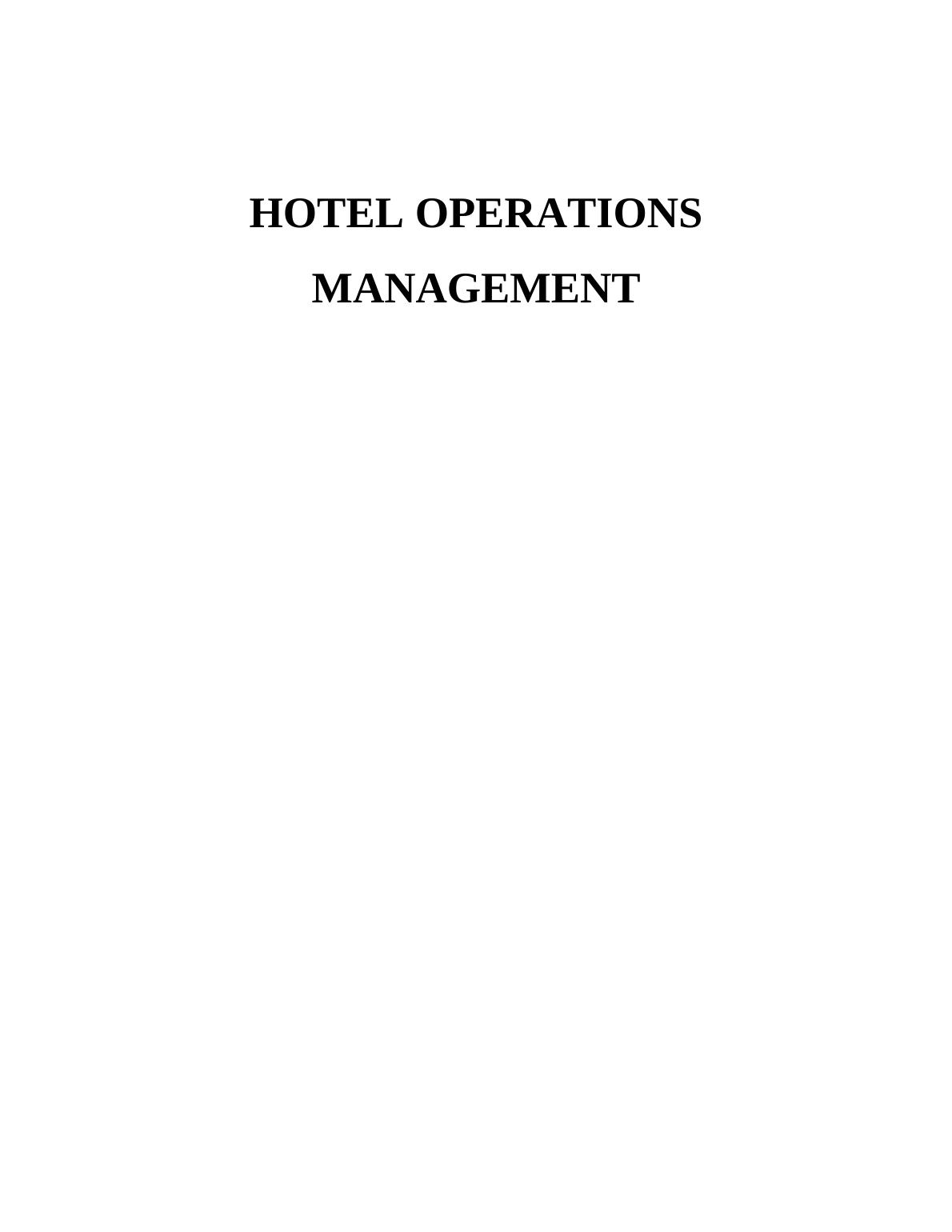 Distribution Channels In Hotel Operations Management