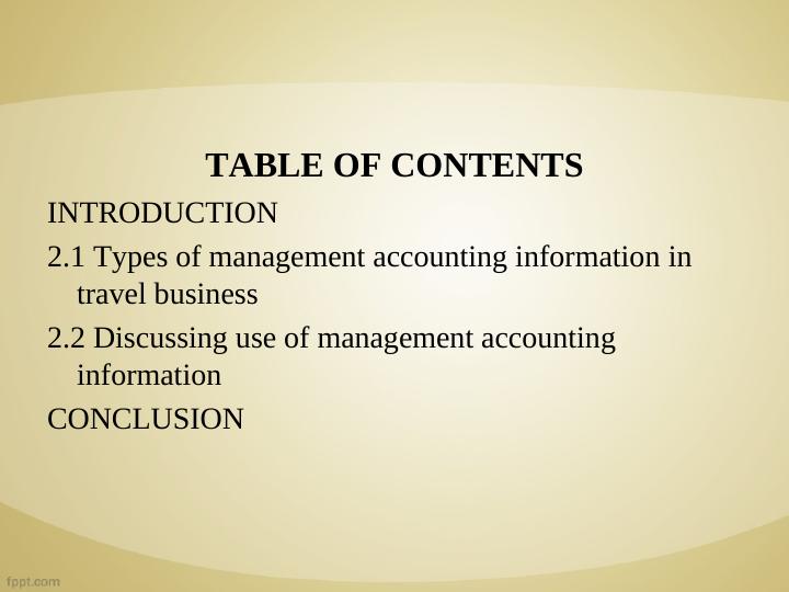 Importance of Management Accounting Information in the Travel Business_3