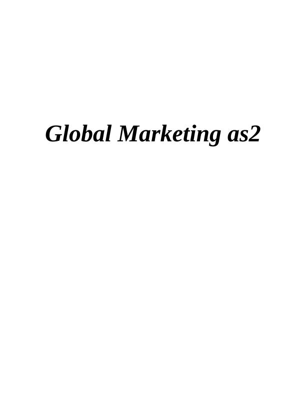 Global Marketing: Entry Strategies and Communication Mix_1