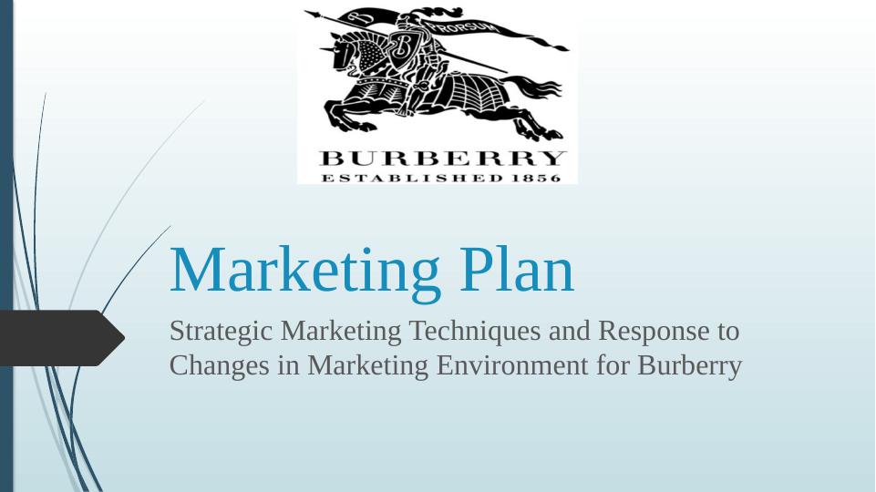 Strategic Marketing Techniques and Response to Changes in Marketing Environment for Burberry_1