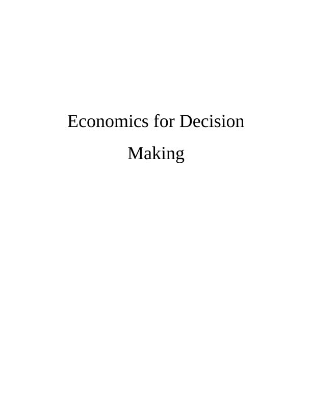 Economics for Decision Making_1