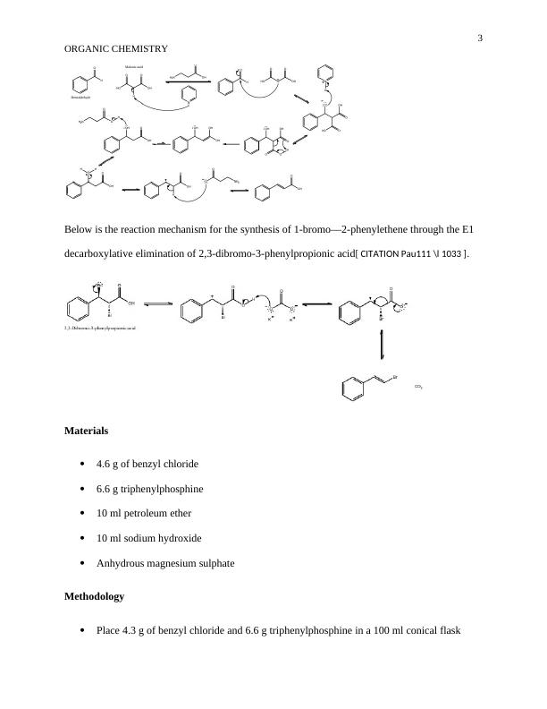 Organic Chemistry - Assignment_3