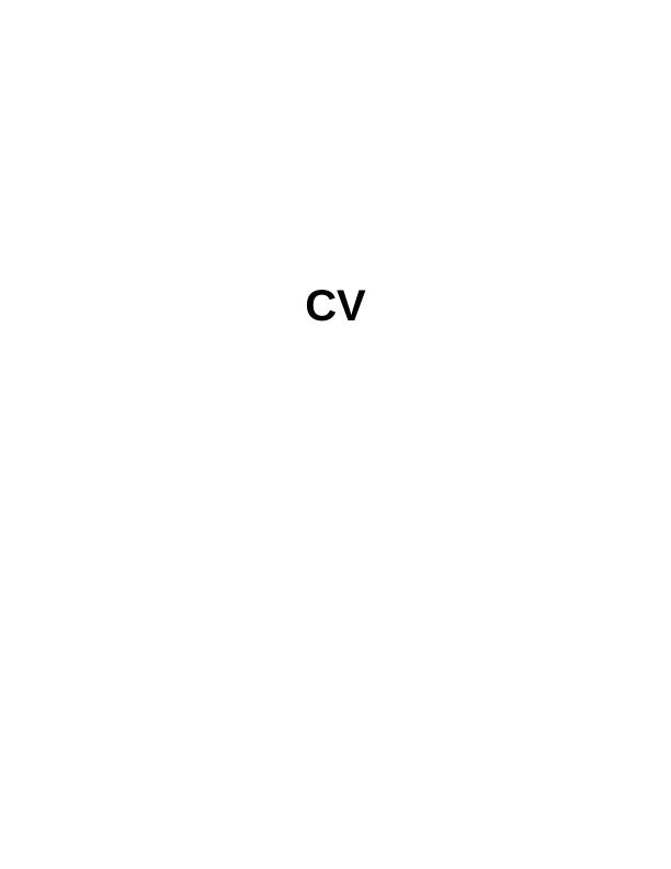 Director of Food and Beverage - Curriculum Vitae_1