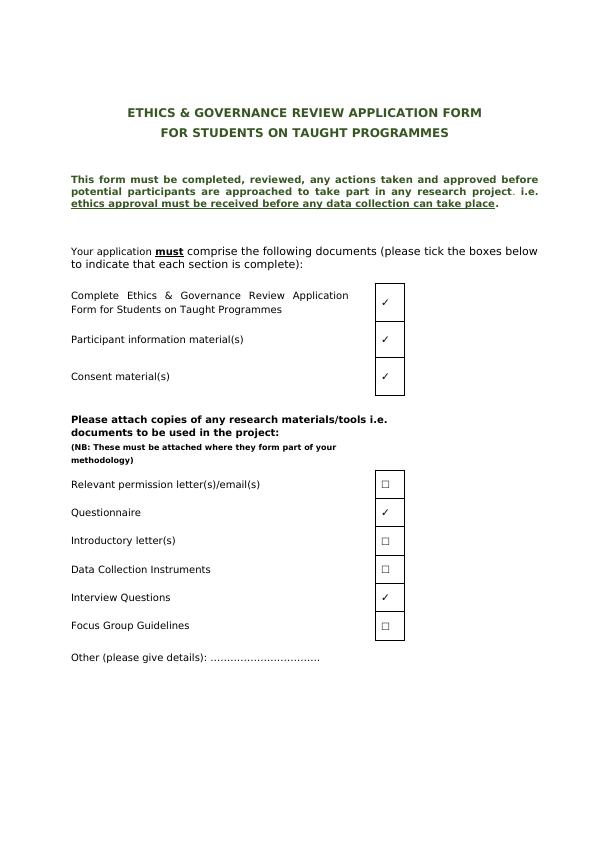 Ethics & Governance Review Application Form for Students on Taught Programmes_1