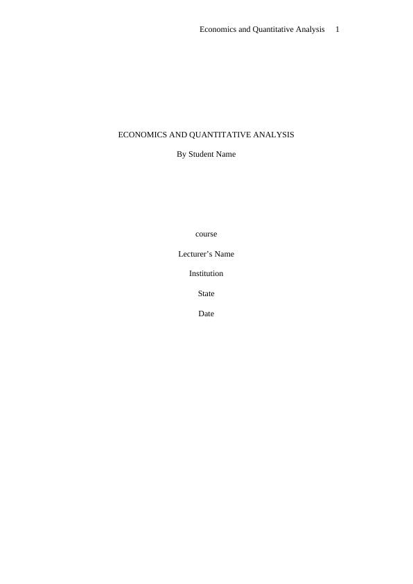 Economics and Quantitative Analysis: Exploring Graduation and Retention Rates in Online Education_1