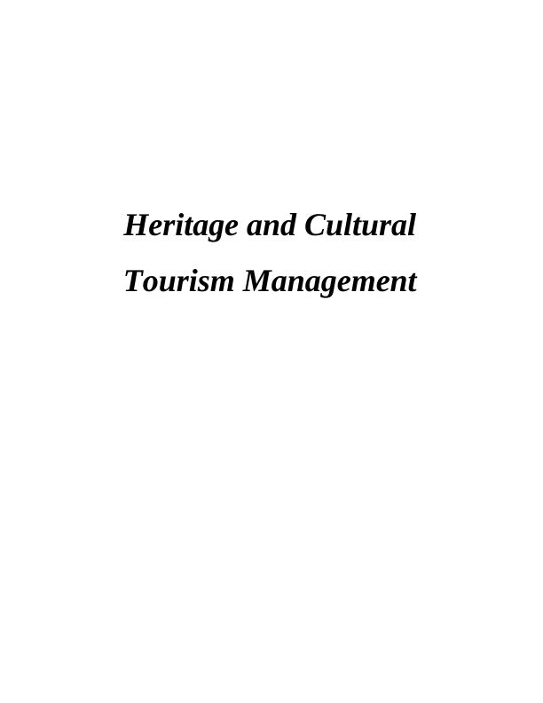 Report on Heritage and Cultural Tourism Management of Barcelona and Venice_1