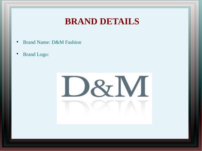 Developing a Brand Brief for D&M Fashion_3