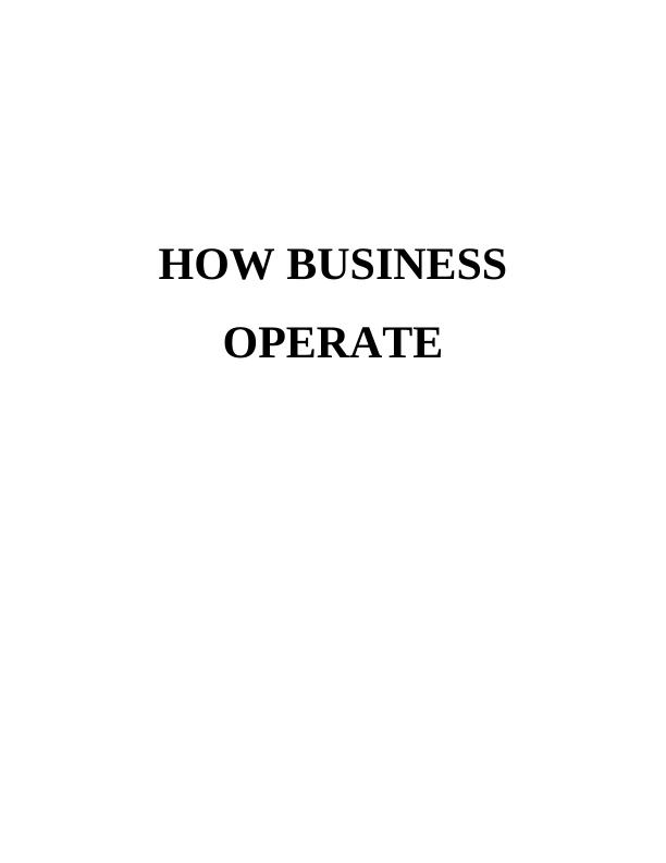 How Does Business Operate Introduction 1 TASK 11 1.1 Types of ventures fall under public and private sector 1 Covered in PPT1 1.2 Importance of accounting in success of business_1