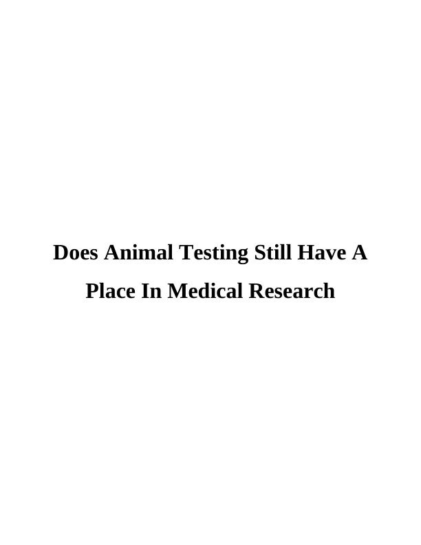 Purpose of Animal Testing Assignment_1