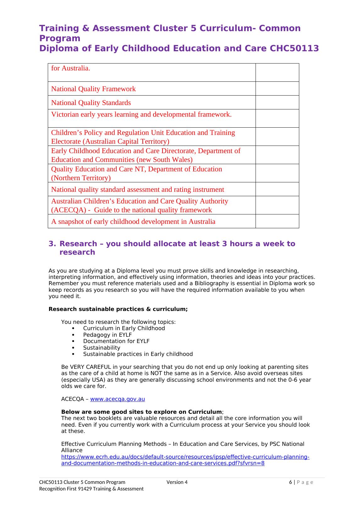Training & Assessment Cluster 5 Curriculum- Common Program_6