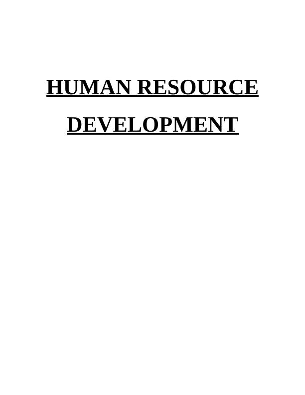 Human Resource Development - Pizza express restaurant_1
