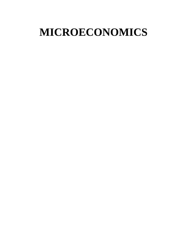Assignment On Microeconomics | Price Elasticity Questions&Answers_1