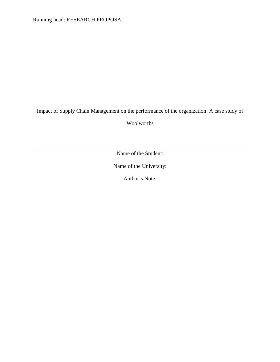 Assignment on Supply Chain Management (SCM)_1