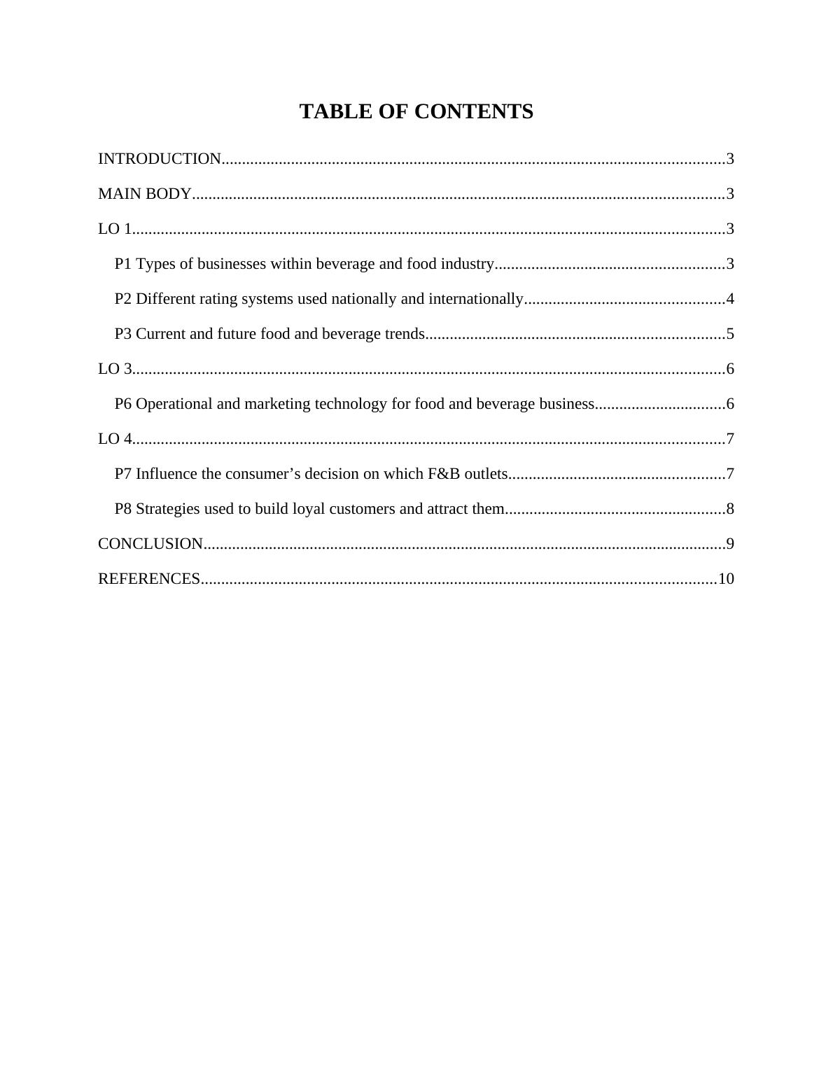 Managing Food & Beverage Operations Desklib