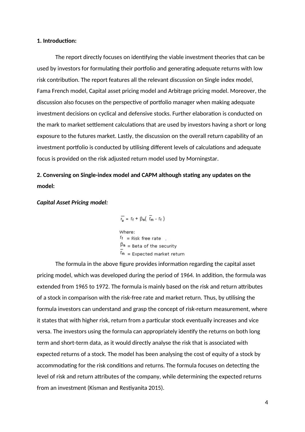 Investment Management Theories