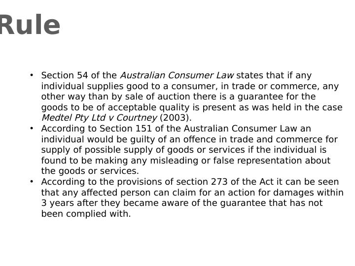 Contract Law: Remedies under Australian Consumer Law_4