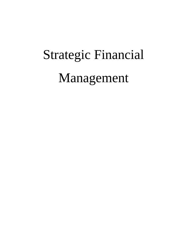 Strategic Financiale : Impact on Redding Co_1