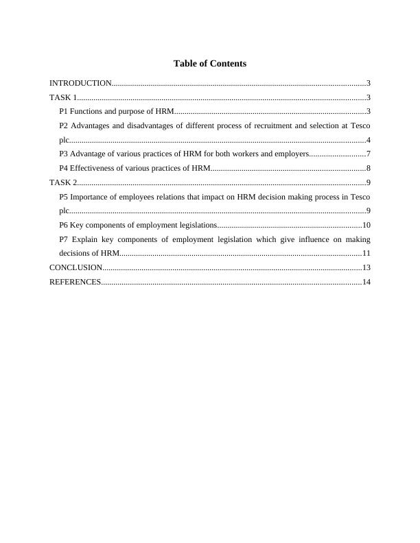 Human Resource Management Report Sample - Tesco plc_2