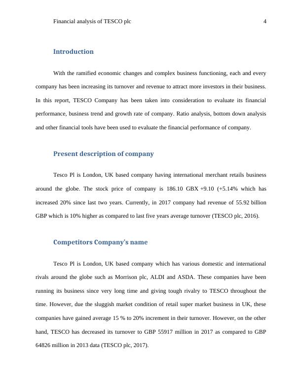 Financial Analysis of TESCO Plc Report_4
