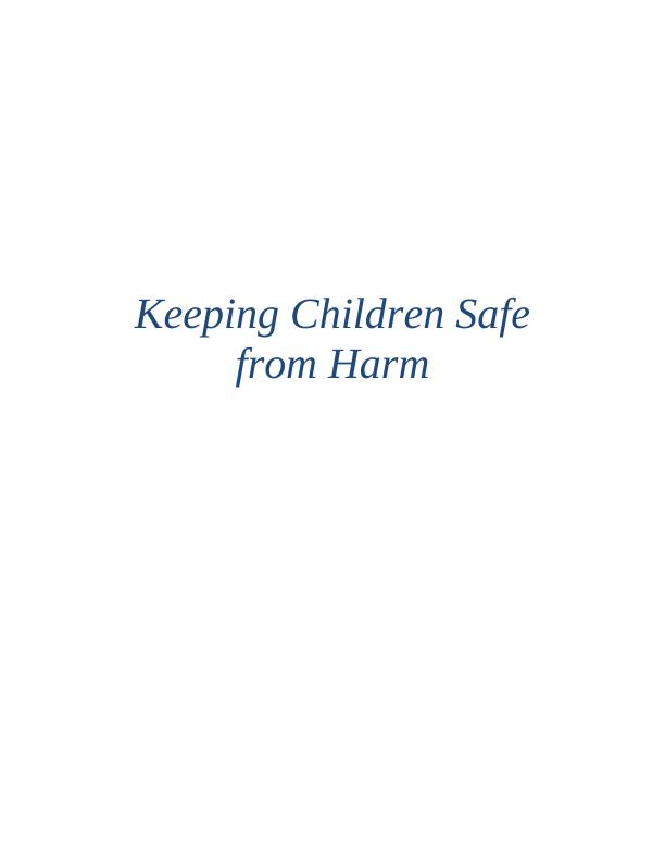 Keeping Children Safe Assignment Help_1