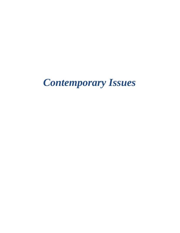 The Contemporary Issues in Hospitality Management (Doc)_1