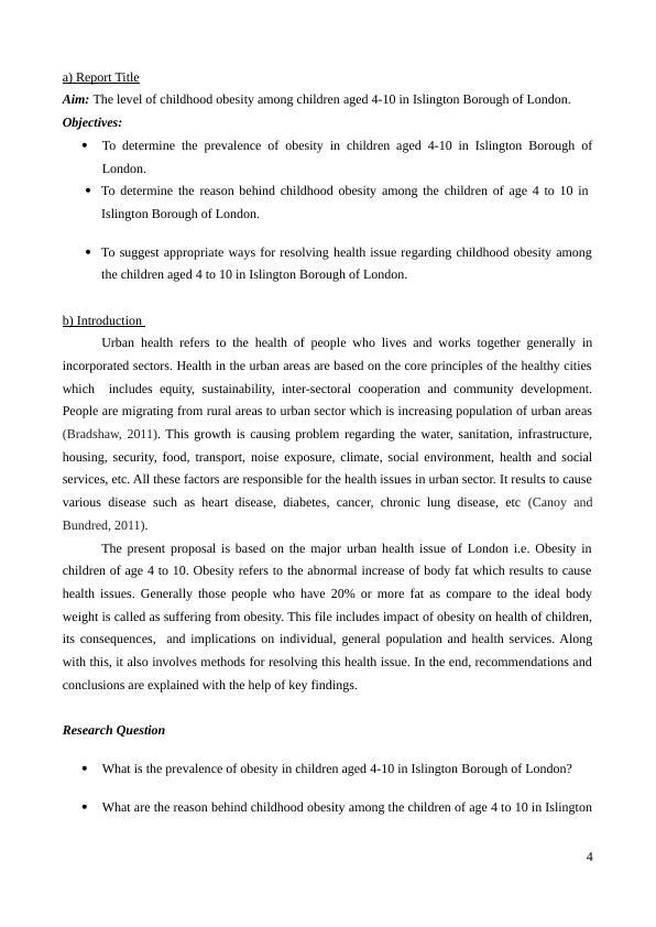 Report On Health Issue Of London | Obesity In Children_4