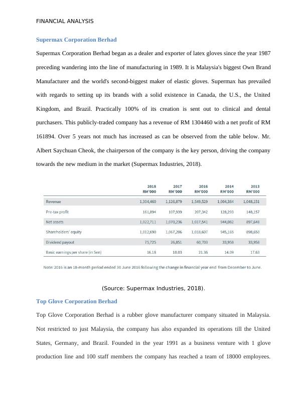 Financial Analysis Case Study Report
