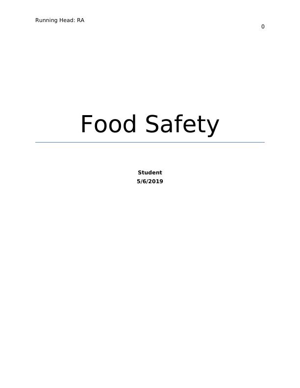 risk-assessment-in-food-safety-desklib