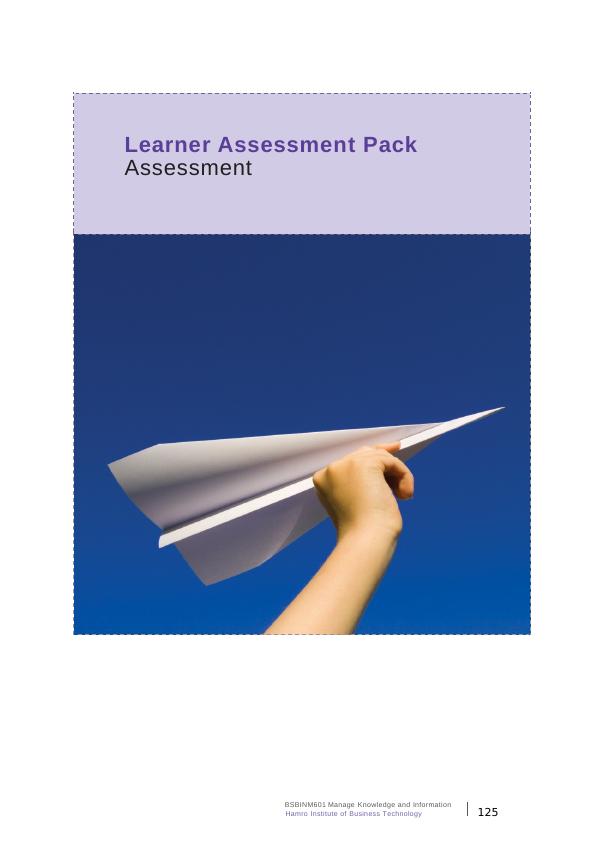 Learner Assessment Pack - Manage Knowledge and Information_6